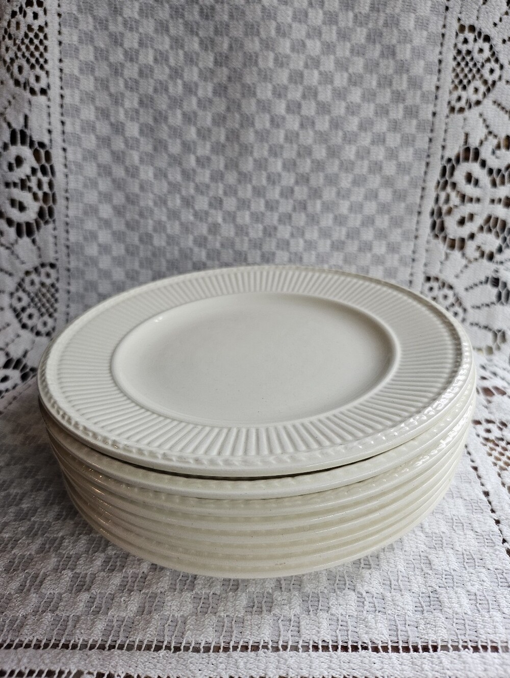 Wedgwood Edeme Saucers Set Of 8